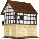 Walachia - Ragasztható fa makett: Favázas magtár - JátékManufaktúra