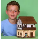 Walachia - Ragasztható fa makett: Favázas magtár - JátékManufaktúra