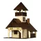 Walachia - Ragasztható fa makett: Turistaház - JátékManufaktúra