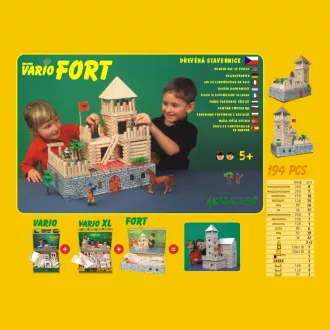 Walachia - Vario Fort fa építőjáték (194 db) - JátékManufaktúra