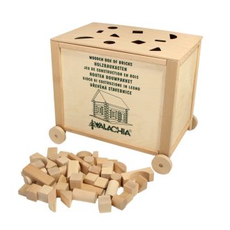 Walachia - Construct Box natúr fa építőjáték (300 db) - JátékManufaktúra