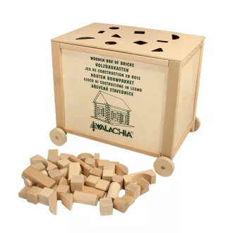 Walachia - Construct Box natúr fa építőjáték (300 db) - JátékManufaktúra