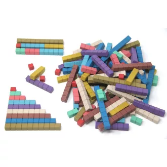 Wissner - Montessori számlálópálcák, 10 szín, 100 db - JátékManufaktúra