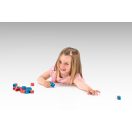 Wissner - Piros és kék kockák, 100 db - JátékManufaktúra