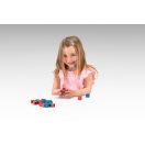 Wissner - Piros és kék kockák, 100 db - JátékManufaktúra