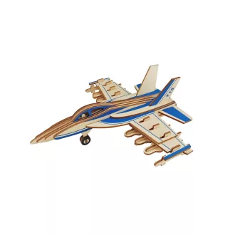 Woodcraft Drevené 3D puzzle Bojové lietadlo F18