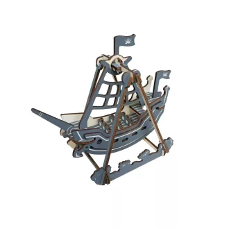 Woodcraft Drevené 3D puzzle Pirátska hojdačka