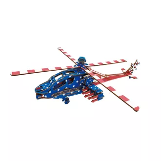   Woodcraft DrevenÃ© 3D puzzle AmerickÃ½ bojovÃ½ vrtuÄ¾nÃ½ch Apache