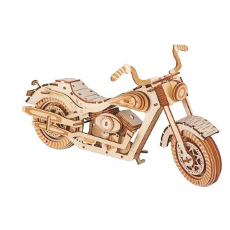 Woodcraft Drevené 3D puzzle Motocykel HD 1