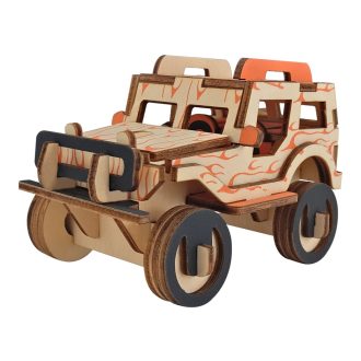 Woodcraft Drevené 3D puzzle Jeep