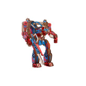 Woodcraft Drevené 3D puzzle Powersuit farebný