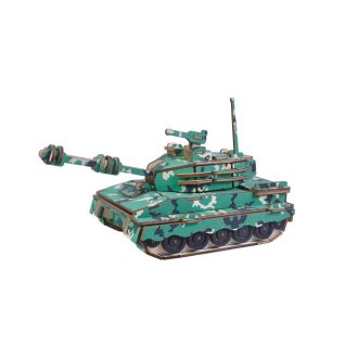 Woodcraft Drevené 3D puzzle Stredný tank