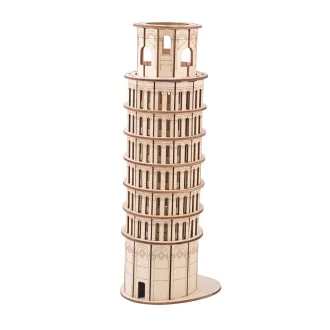 Woodcraft Drevené 3D puzzle Šikmá Veža V Pise