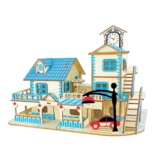 Woodcraft Drevené 3D puzzle Prímorská destinácia