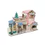Woodcraft Drevené 3D puzzle Kaviareň