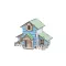 Woodcraft Drevené 3D puzzle Lesná chata