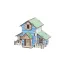 Woodcraft Drevené 3D puzzle Lesná chata