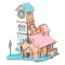 Woodcraft Drevené 3D puzzle Vila pri rieke