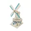 Woodcraft Drevené 3D puzzle Holandský veterný mlyn modrý