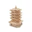 Woodcraft Drevené 3D puzzle Yellow Crane Tower