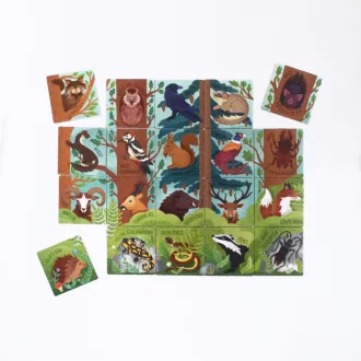   Kerekerdő népe - Erdők élővilága - Memória játék és puzzle