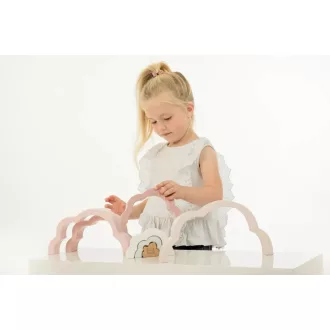 Label Label Montessori felhő - rózsaszín