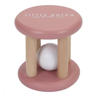 Little Dutch pink fa csörgő