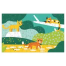 Muddpuppy Kiscicák és nagymacskák - Lentikuláris puzzle 75 db-os