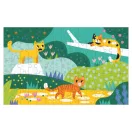 Muddpuppy Kiscicák és nagymacskák - Lentikuláris puzzle 75 db-os