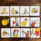 Színes kontraszt kártyák babáknak