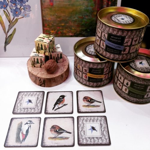 Szolnoki Ágnes Akvarell madarak 2. - Művész memória játék