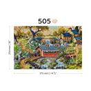 Wooden City fából készült puzzle Vidéki út