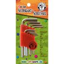 Imbuszkulcs készlet, 10 részes